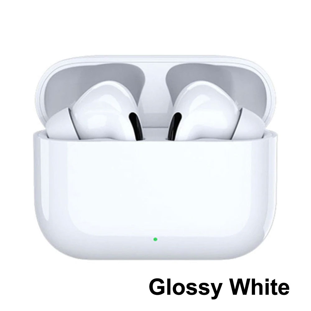 Earbuds Design Headset Wireless Charging Case - Rename, GPS, Bluetooth 5.0 (Glossy White)''''